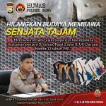 Kapolres Gowa Tegaskan Sanksi Berat bagi Pembawa Senjata Tajam Tanpa Izin