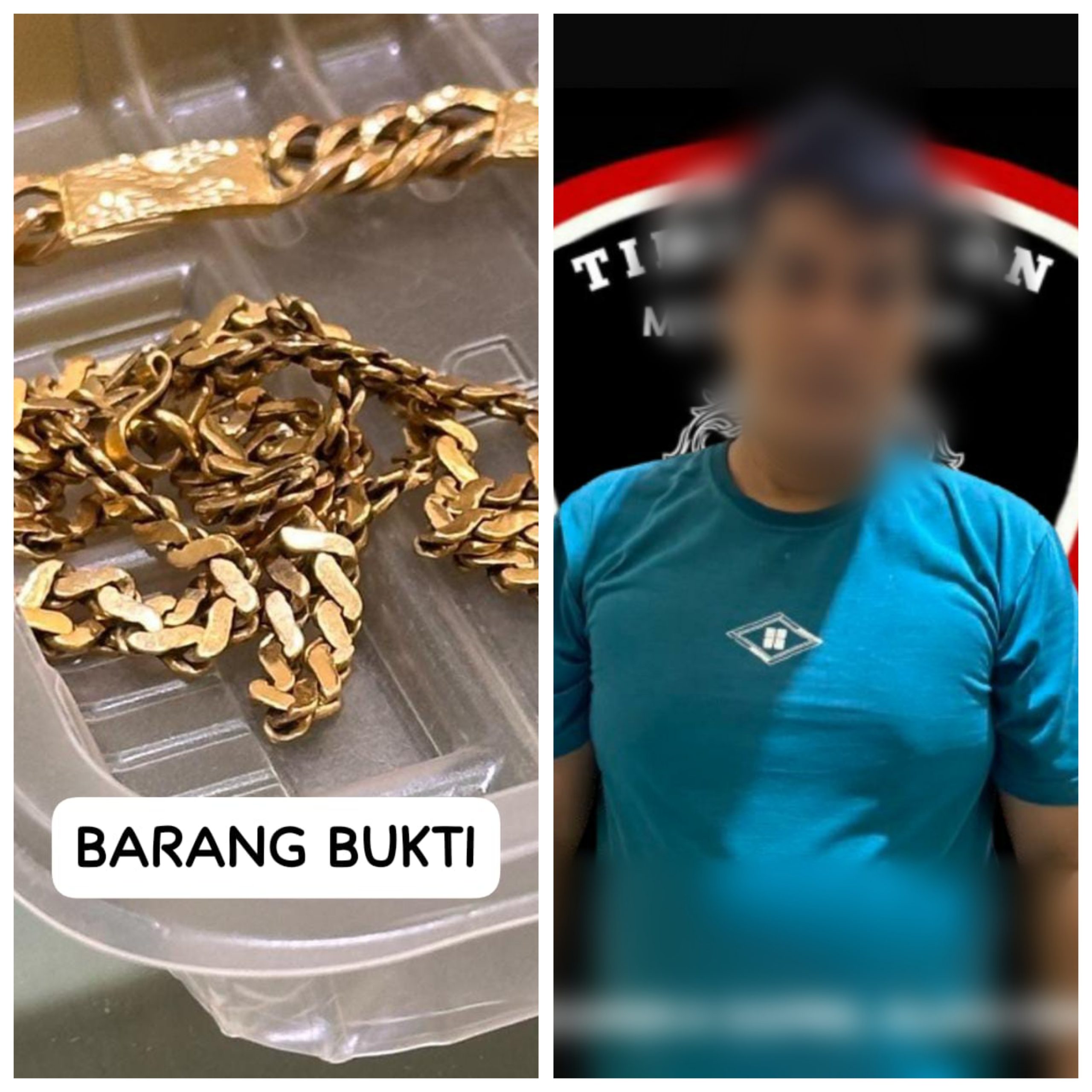 Unit Reskrim Polsek Manuju Polres Gowa Tangkap Pelaku Pencurian Kalung Emas di Puskesmas Manuju