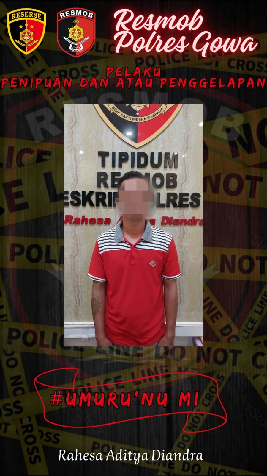 Unit Resmob Polres Gowa Amankan Dua Terduga Pelaku Penipuan dan Penggelapan Mobil di Makassar