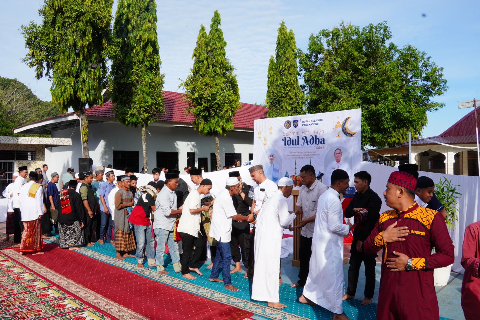 Rutan Pangkajene Gelar Sholat Idul Adha 1446 H, Khotbah Tekankan Pentingnya Bakti kepada Orang Tua