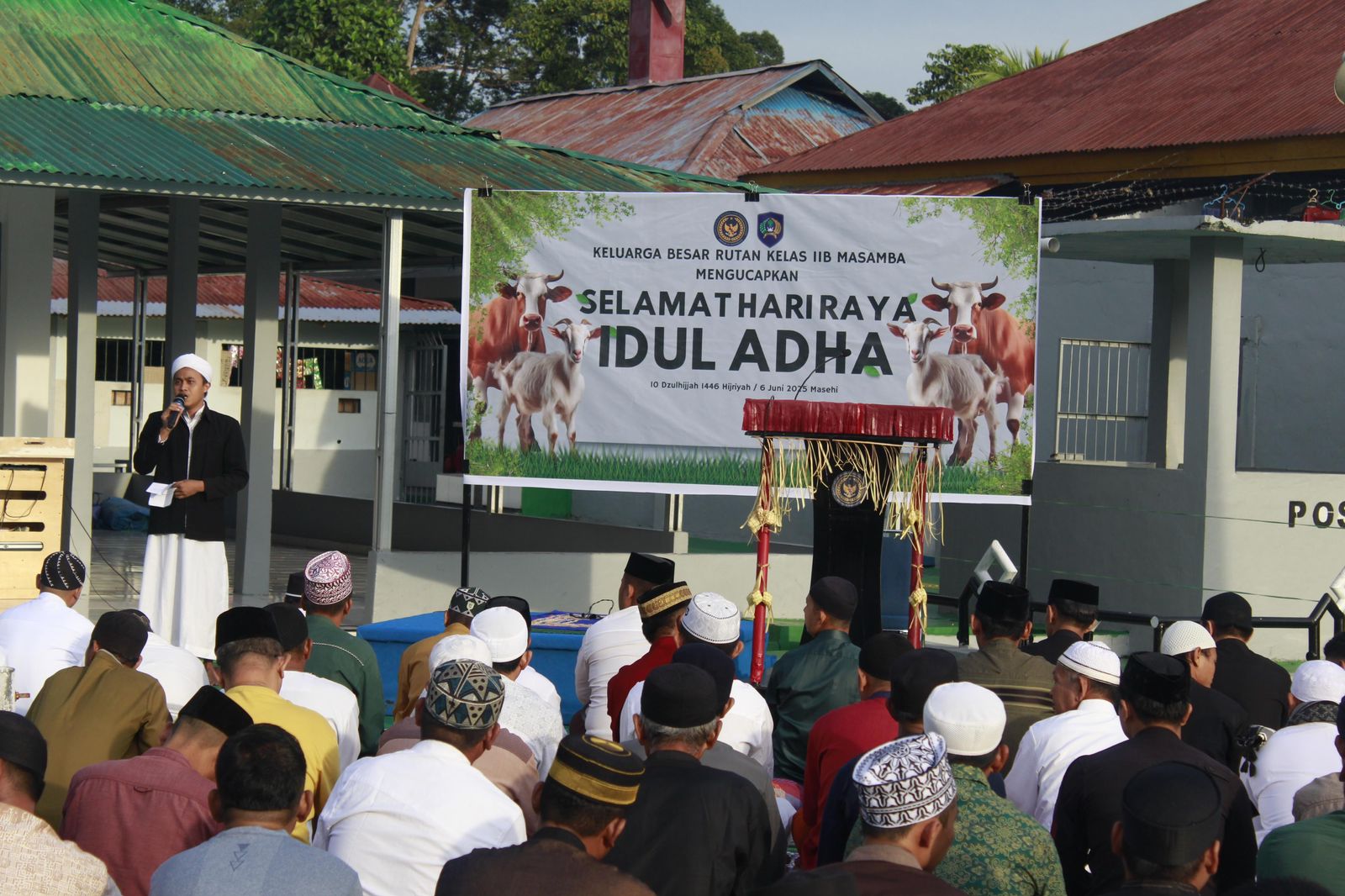 Khidmat dan Penuh Makna, Rutan Masamba Gelar Shalat Idul Adha Bersama Warga Binaan