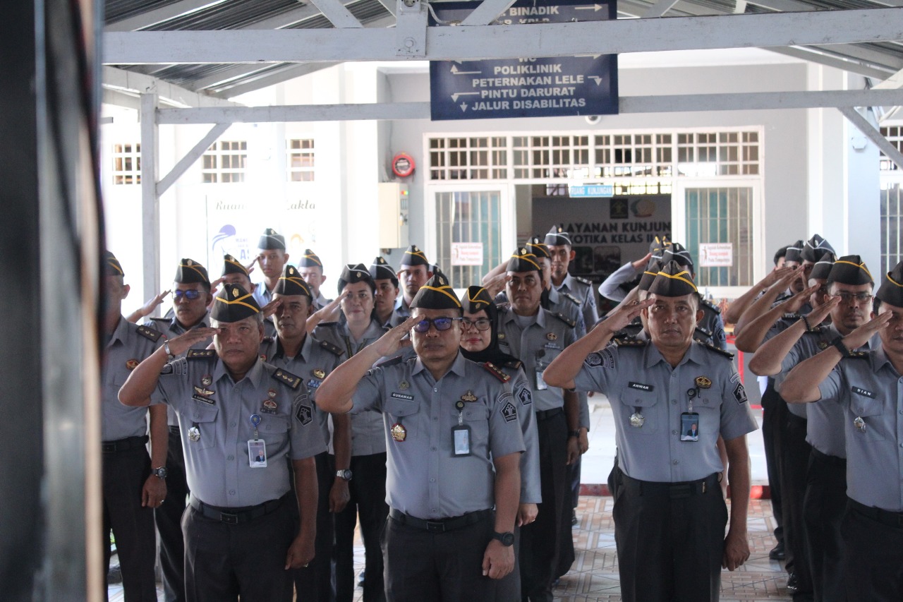 Lapas Narkotika Sungguminasa Ikuti Apel Virtual Nasional, Kalapas Tegaskan Komitmen Reformasi