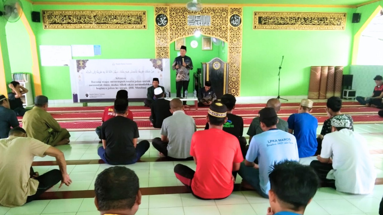Iman Tak Terbatas Jeruji: Lapas Maros Bersama Kemenag Hadirkan Pengajian Bermakna