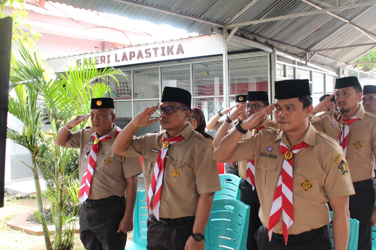 Lapas Narkotika Sungguminasa Ikuti Pembukaan Perkemahan Satya Dharma Bhakti Pemasyarakatan Secara Daring