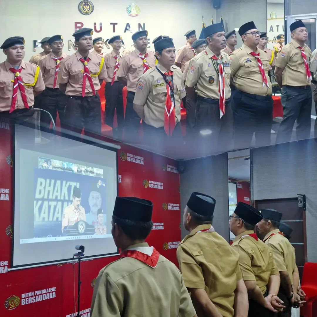 Rutan Pangkajene Ikuti Upacara Pembukaan Perkemahan Satya Dharma Bhakti Pemasyarakatan Tahun 2025