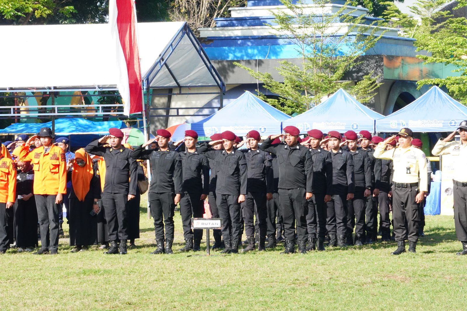 Partisipasi Rutan Pangkajene Pada Peringatan HUT Bhayangkara Ke-79: Wujud Sinergi Antar Aparat Penegak Hukum