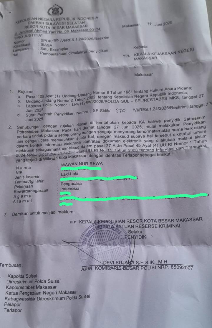 Laporan Terhadap Advokat Wawan Nur Rewa Picu Kemarahan Advokat se Sulawesi Selatan, Kasus Tersebut Menyangkut Hak Imunitas Advokat