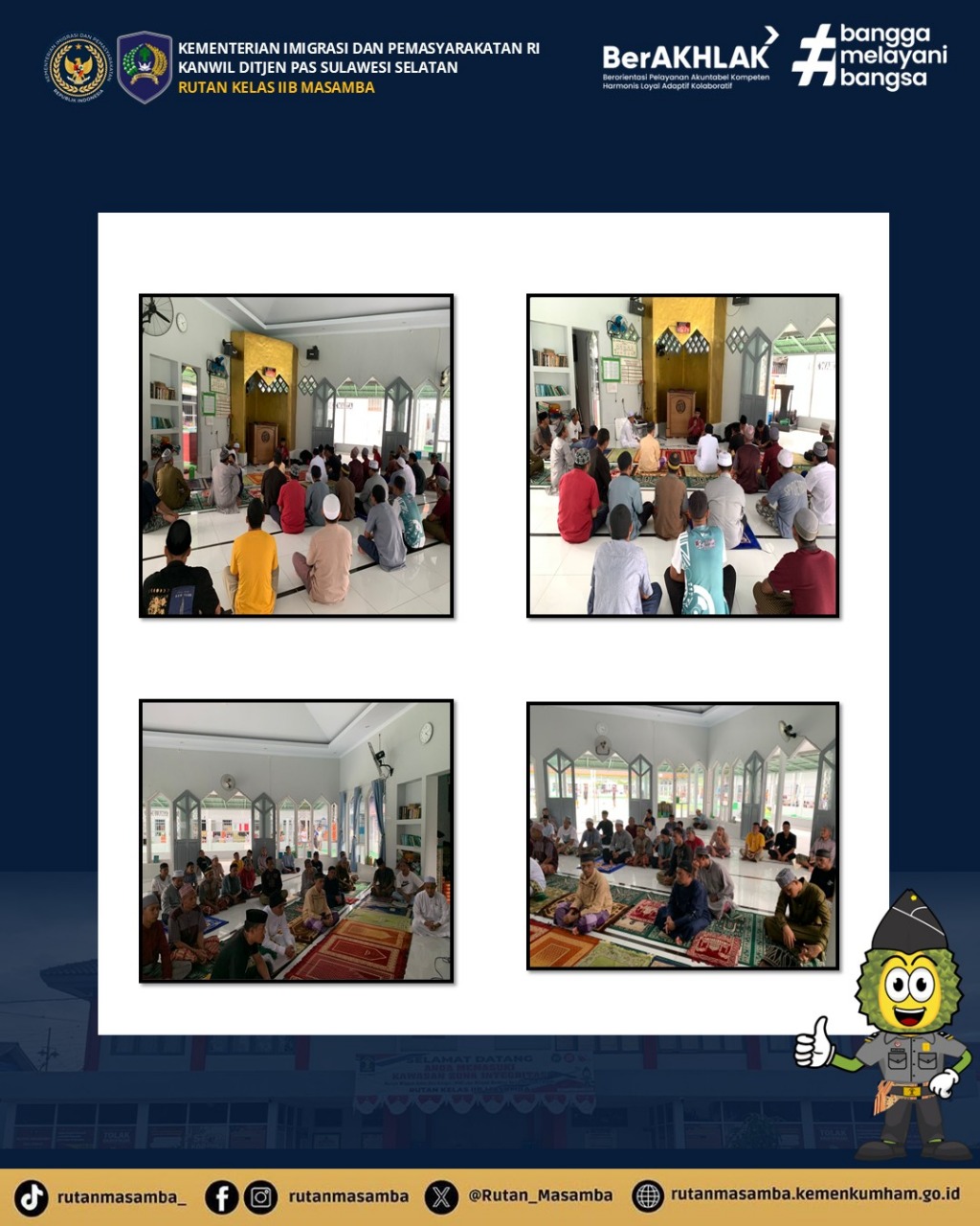 Rutan Masamba dan Wahdah Islamiyah Gelar Program Tahsin Al-Qur’an Intensif untuk Pembinaan Spiritual Warga Binaan