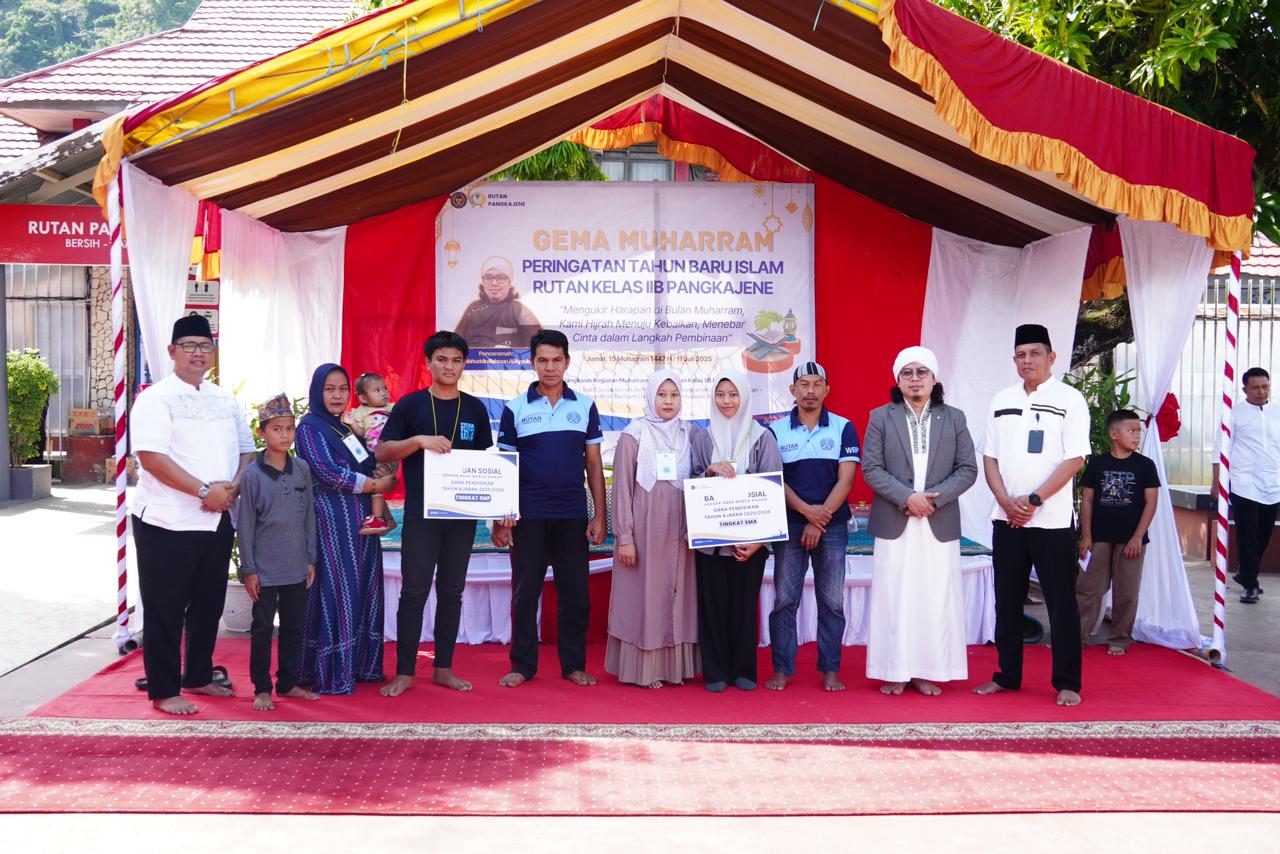Penutup Pekan Muharram: Rutan Pangkep Salurkan Bantuan Dana Pendidikan bagi Anak Warga Binaan