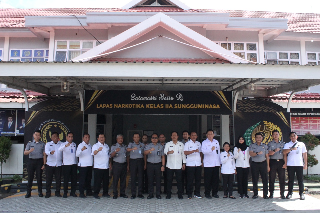 Kuatkan Tata Kelola, Lapas Narkotika Sungguminasa Menerima Kunjungan Asisten Deputi Menko Bidang Kumham Imipas RI