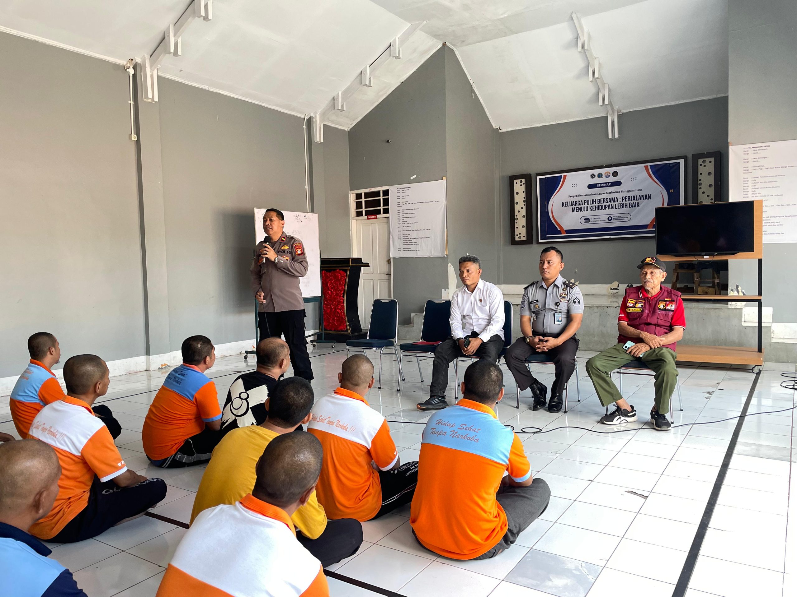 Lapas Narkotika Sungguminasa Buka Ruang untuk Penyuluhan Pihak Kepolisian, Apa yang Dibahas di Hadapan WBP?