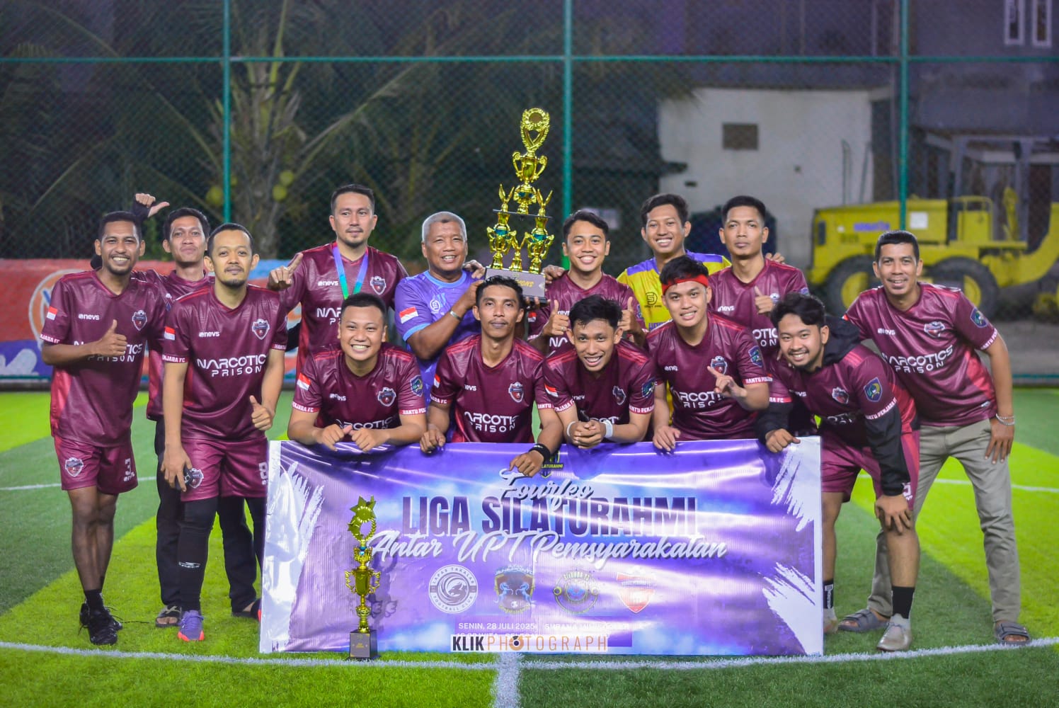 Tim Tangguh Mini Soccer Lapas Narkotika Sungguminasa Tampilkan Performa Gemilang di Jeneponto