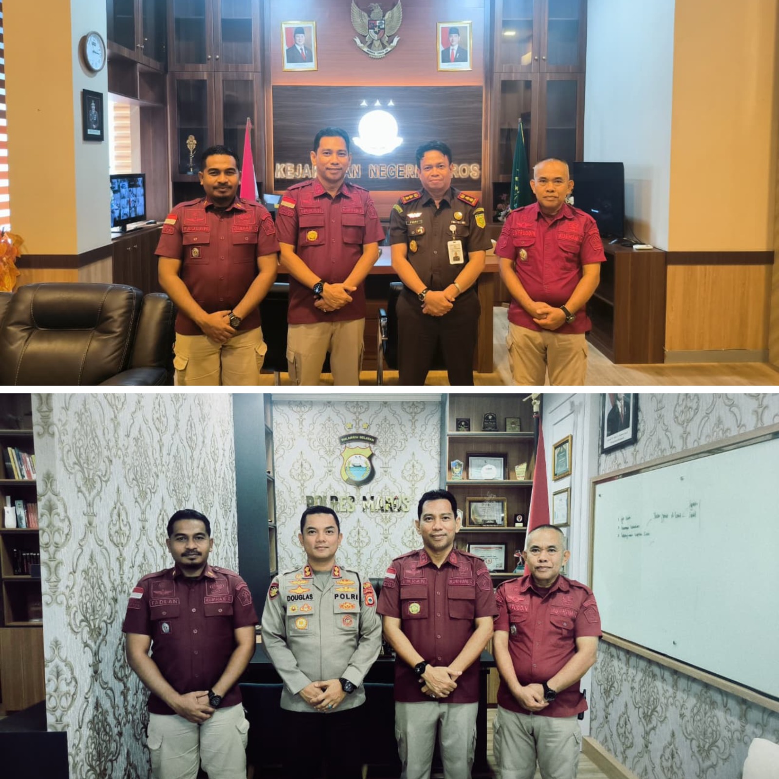 Perkuat Sinergi, Lapas Kelas IIB Maros Lakukan Kunjungan ke Kejari dan Polres Maros