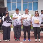 Kepala rutan Makassar Ikut Hadir jalan santai di Kanwil Ditjen Pas Sulsel