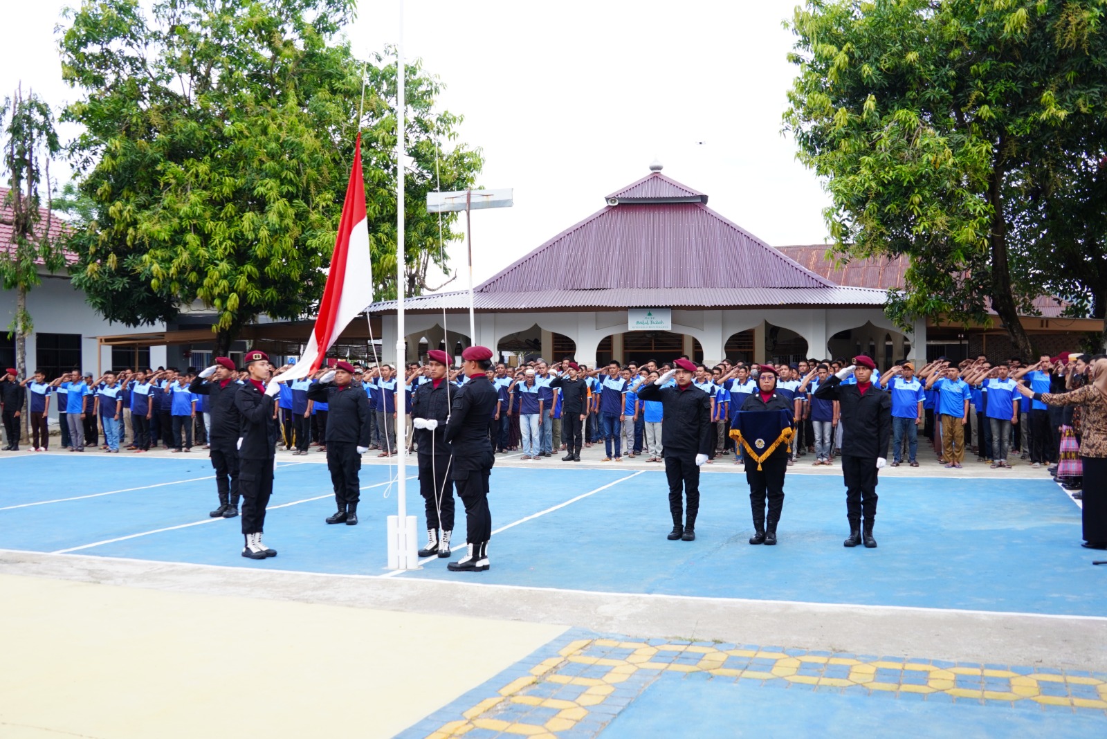 Upacara Peringatan HUT Ke-80 RI di Rutan Pangkep, Simbol Semangat Nasionalisme