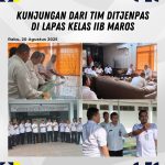 Tim Ditjenpas Kunjungi Lapas Maros, Dorong Penguatan Pembinaan dan Profesionalisme Petugas