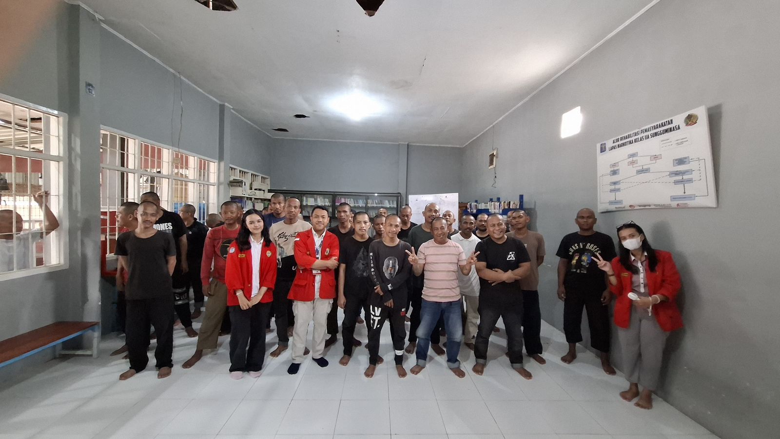 Lapas Narkotika Sungguminasa Gandeng Mahasiswa Unhas, Gelar Edukasi Kesehatan Mental bagi WBP