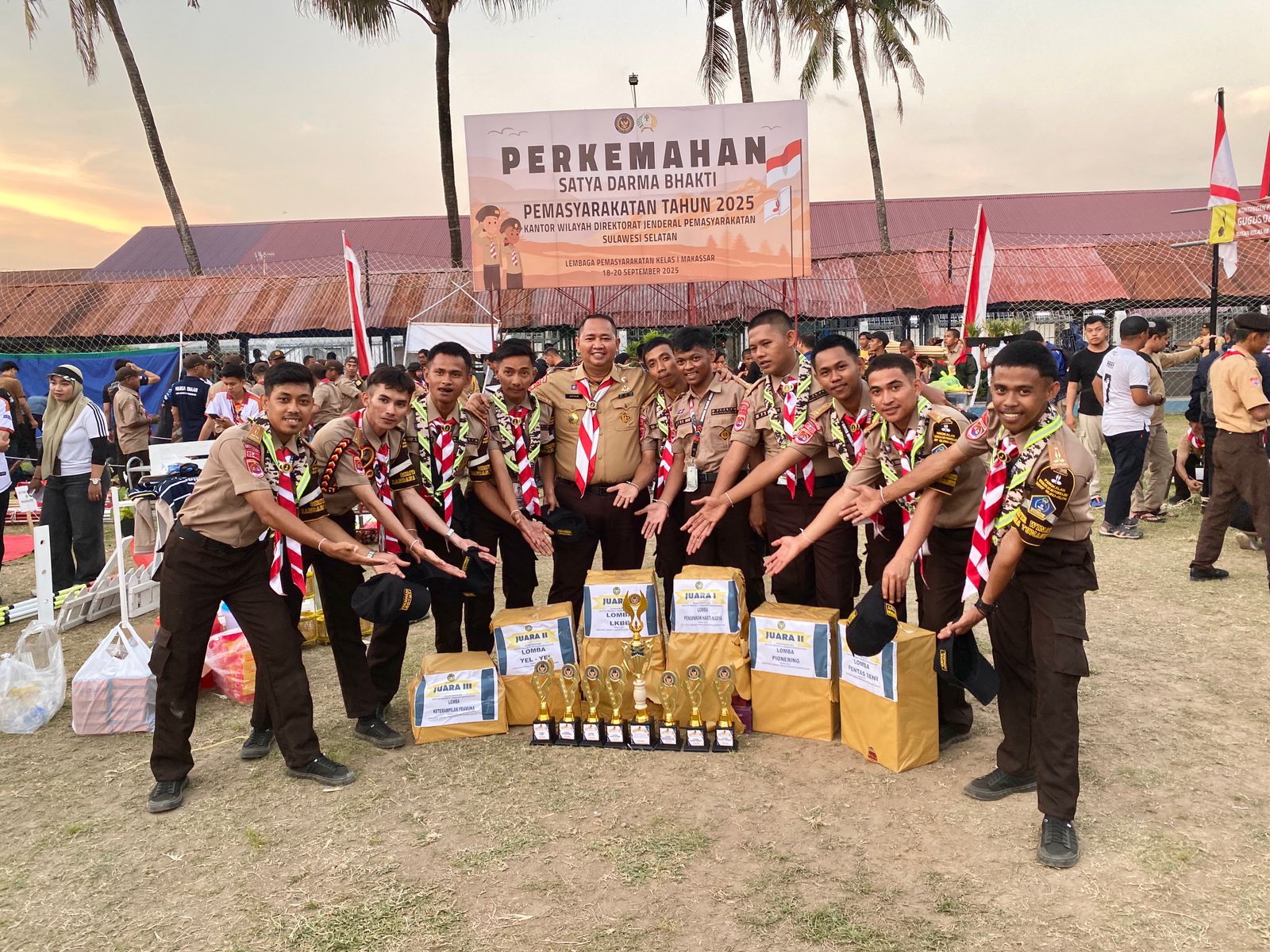 Warga Binaan Rutan Pangkep Raih Prestasi Membanggakan dalam Perkemahan Satya Darma Bhakti Pemasyarakatan 2025