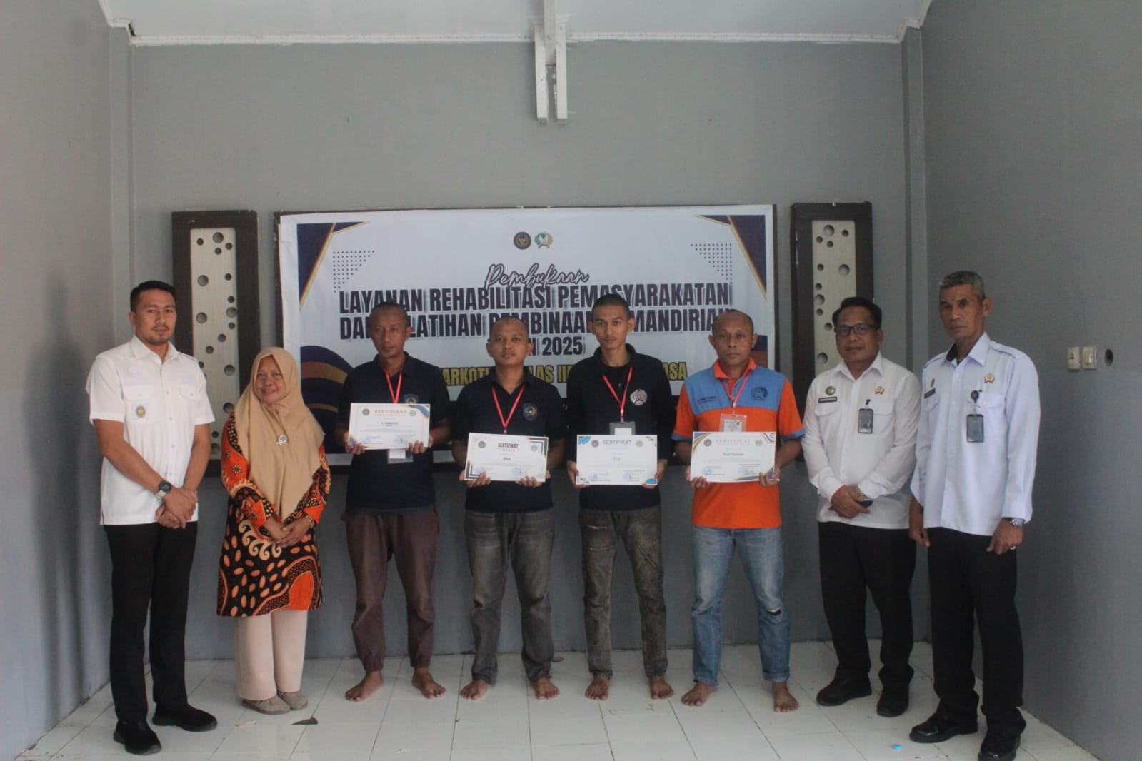 Bekal Hidup Mandiri, WBP Lapas Narkotika Sungguminasa Jalani Ujian Kompetensi dan Terima Sertifikat Kemandirian