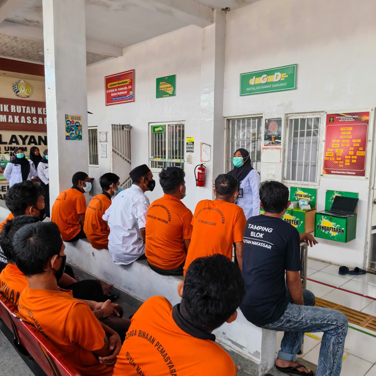 Lewat sosialisasi minum obat TB, warga binaan rutan Makassar diajak menjaga kesehatan dengan semangat hingga tuntas pengobatan