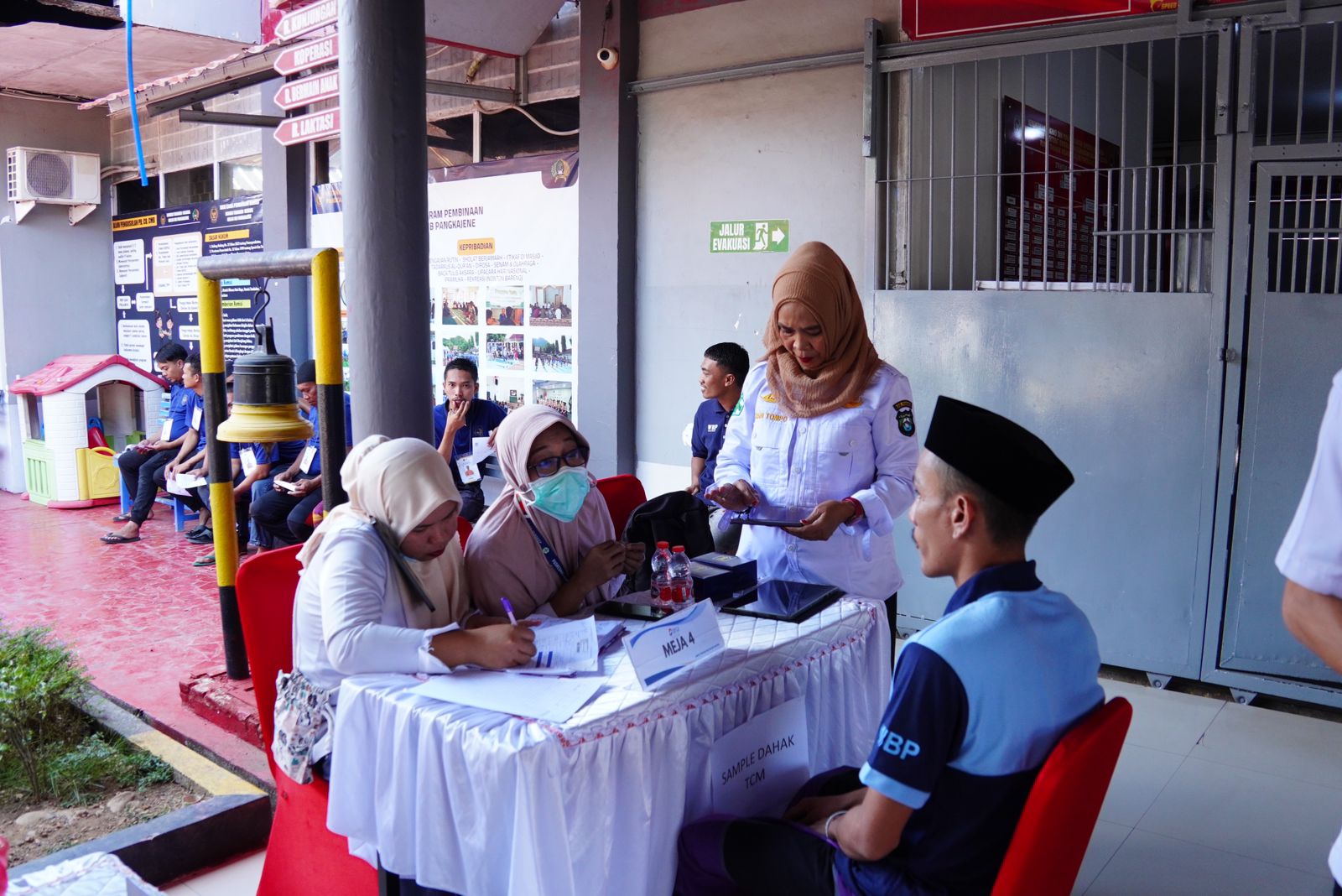 Cegah Penyebaran TBC, Rutan Pangkep Lakukan Skrining Kepada Warga Binaan