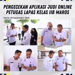 Cegah Keterlibatan Judi Online, Kalapas Maros Lakukan Pengecekan Handphone Petugas