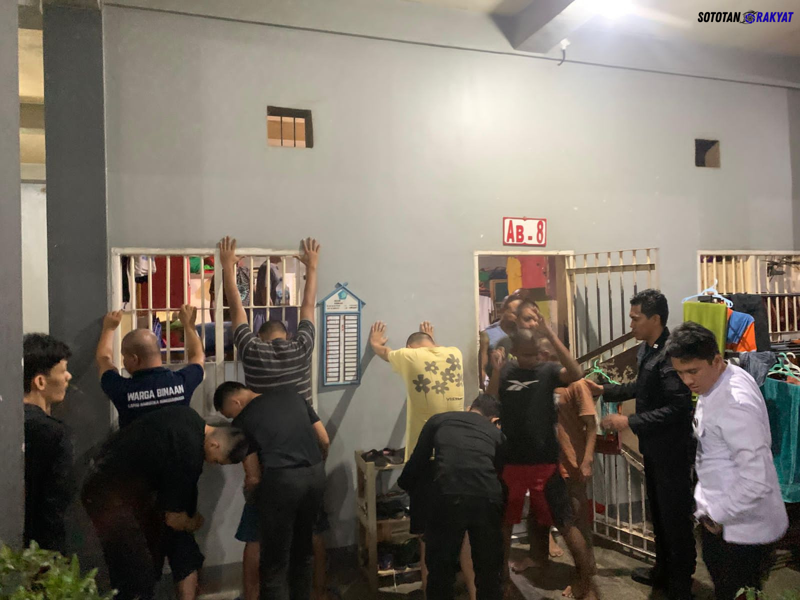 Lapas Narkotika Sungguminasa Tegaskan Komitmen P4GN Lewat Sidak Kamar Hunian WBP