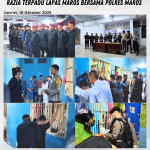 Razia Terpadu, Lapas Kelas IIB Maros dan Polres Maros Perketat Pengawasan Keamanan