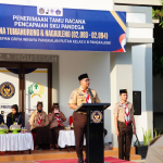 Gudep Pramuka Pangkalan Rutan Pangkep Gelar Upacara Penerimaan Tamu Racana Pencapaian SKU Pandega