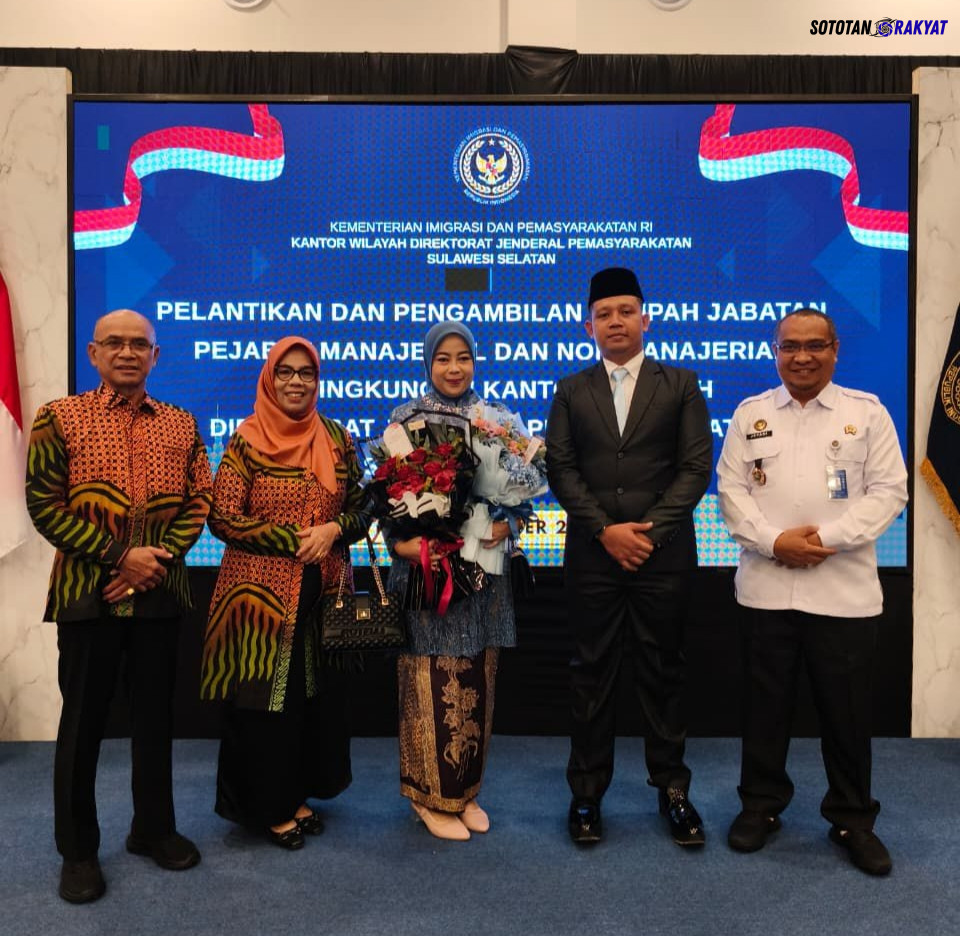 Empat Pegawai Rutan Makassar Dilantik, Dua Di Antaranya Raih Jabatan Manajerial