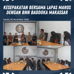 Lapas IIB Maros Gelar Kegiatan Penandatanganan Kesepakatan Bersama Ikatan Konselor Adiksi Indonesia Sulsel