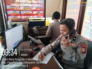 Polres Takalar Tingkatkan Layanan Publik Lewat Optimalisasi Call Center 110