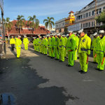 Pastikan Kesiapan Lapangan, Kasat Lantas Polres Gowa Cek Jas Hujan Anggota Saat Apel Pagi