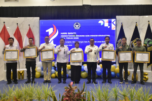 Lapas Kelas IIB Maros Hadiri Tasyakuran Hari Bakti Kemenimipas di Makassar, Raih Penghargaan Mitra Strategis