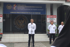 Lapas Parepare Gelar Apel Pagi dan Sambut Peserta Magang Batch 2 Kemenaker RI
