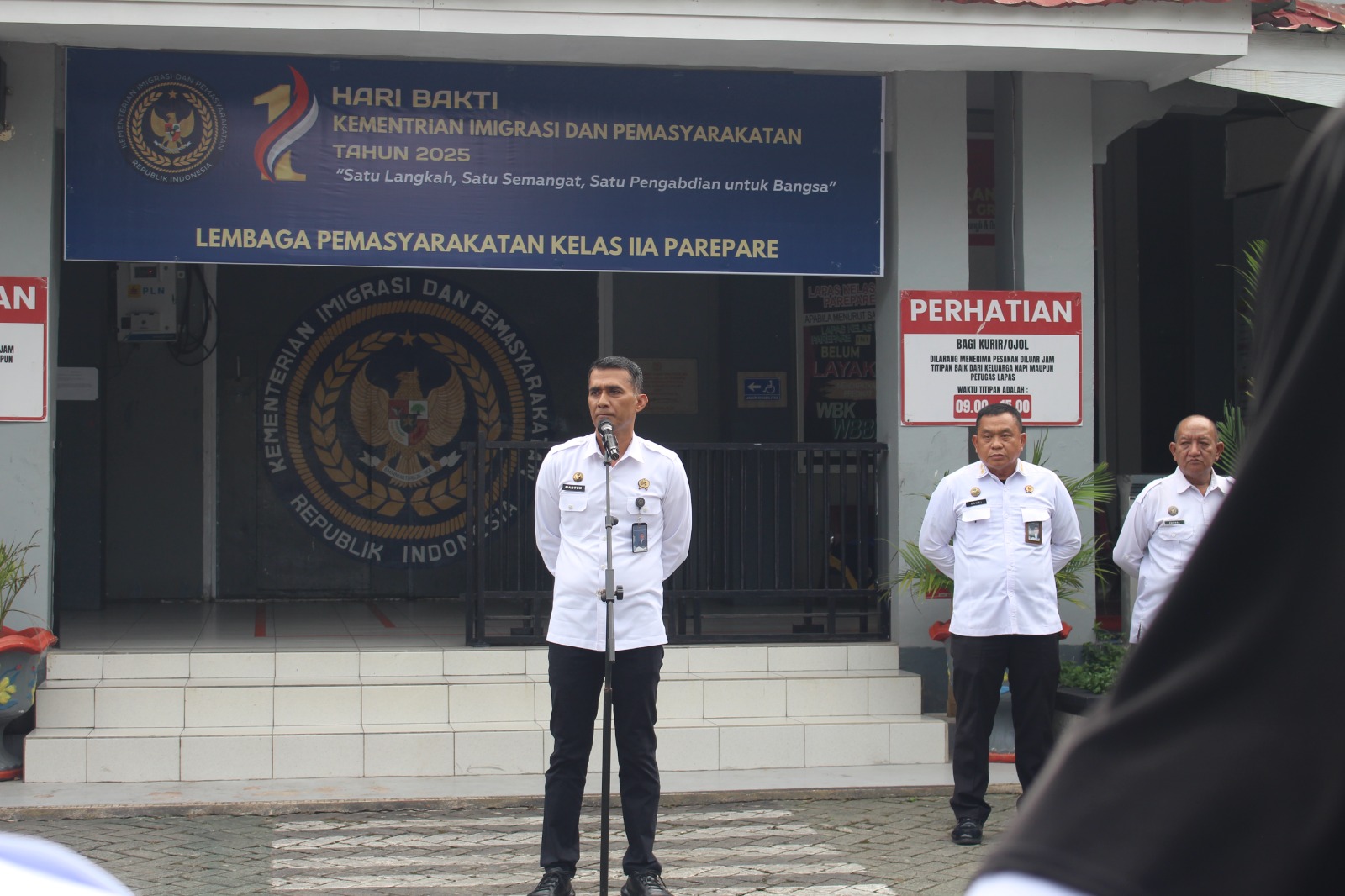 Lapas Parepare Gelar Apel Pagi dan Sambut Peserta Magang Batch 2 Kemenaker RI