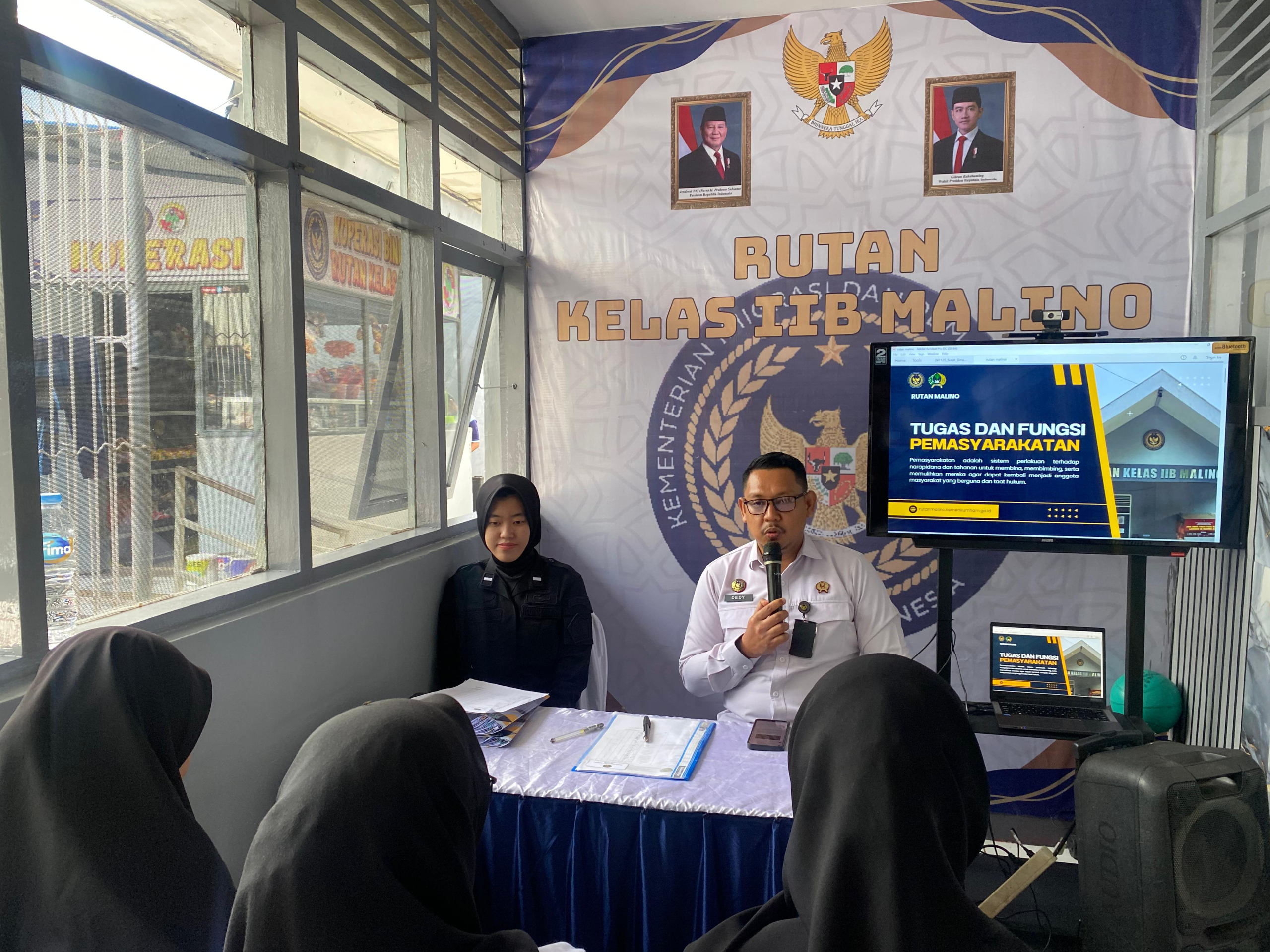 Karutan Malino Beri Pembekalan Tugas dan Fungsi Pemasyarakatan kepada Peserta Magang Kemnaker