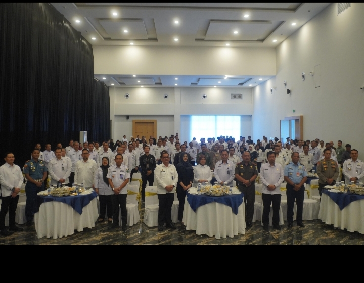 Karutan Masamba Ikuti Upacara Hari Bakti Kementerian Imigrasi dan Pemasyarakatan ke-1 Secara Virtual di Kantor Wilayah Sulawesi Selatan