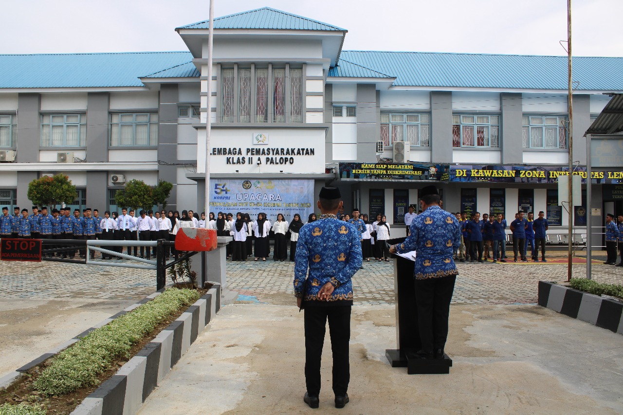 Lapas Palopo Gelar Upacara HUT KORPRI Ke-54, Kukuhkan Semangat Soliditas dan Pengabdian ASN Menuju Indonesia Maju