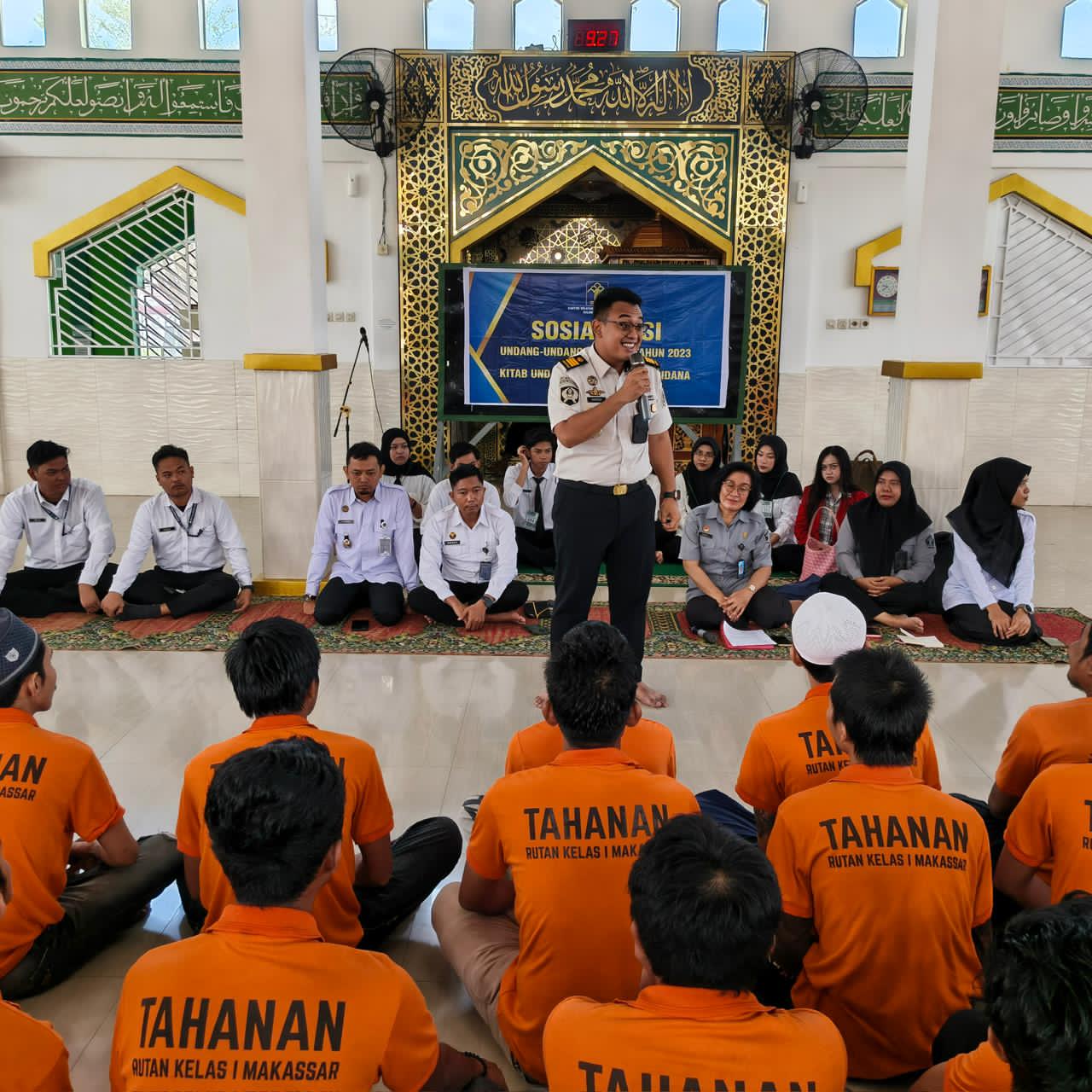 Pembahasan Mendalam Tentang KUHP Baru, Rutan Makassar Gelar Sosialisasi/Penyuluhan