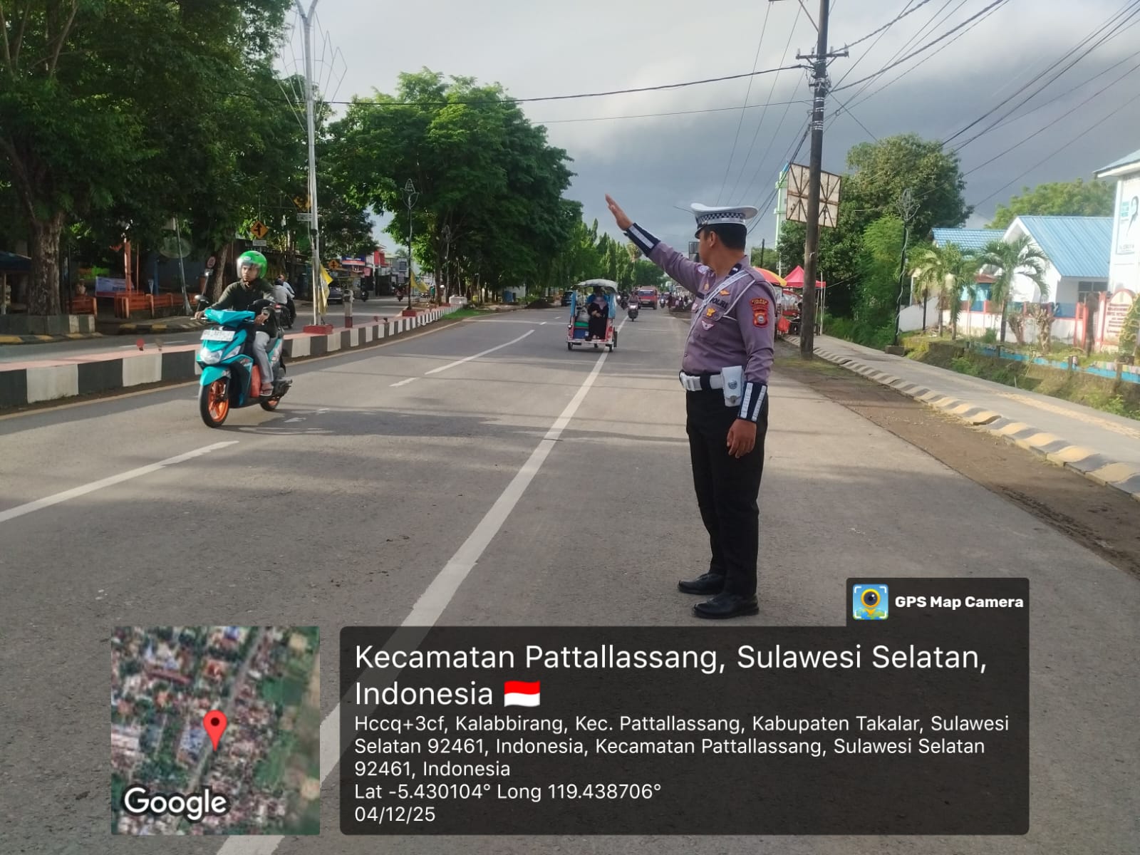 Wujudkan Jalan Raya yang Aman dan Tertib, Satlantas Polres TAKALAR Gencarkan Commander Wish di Pagi Hari