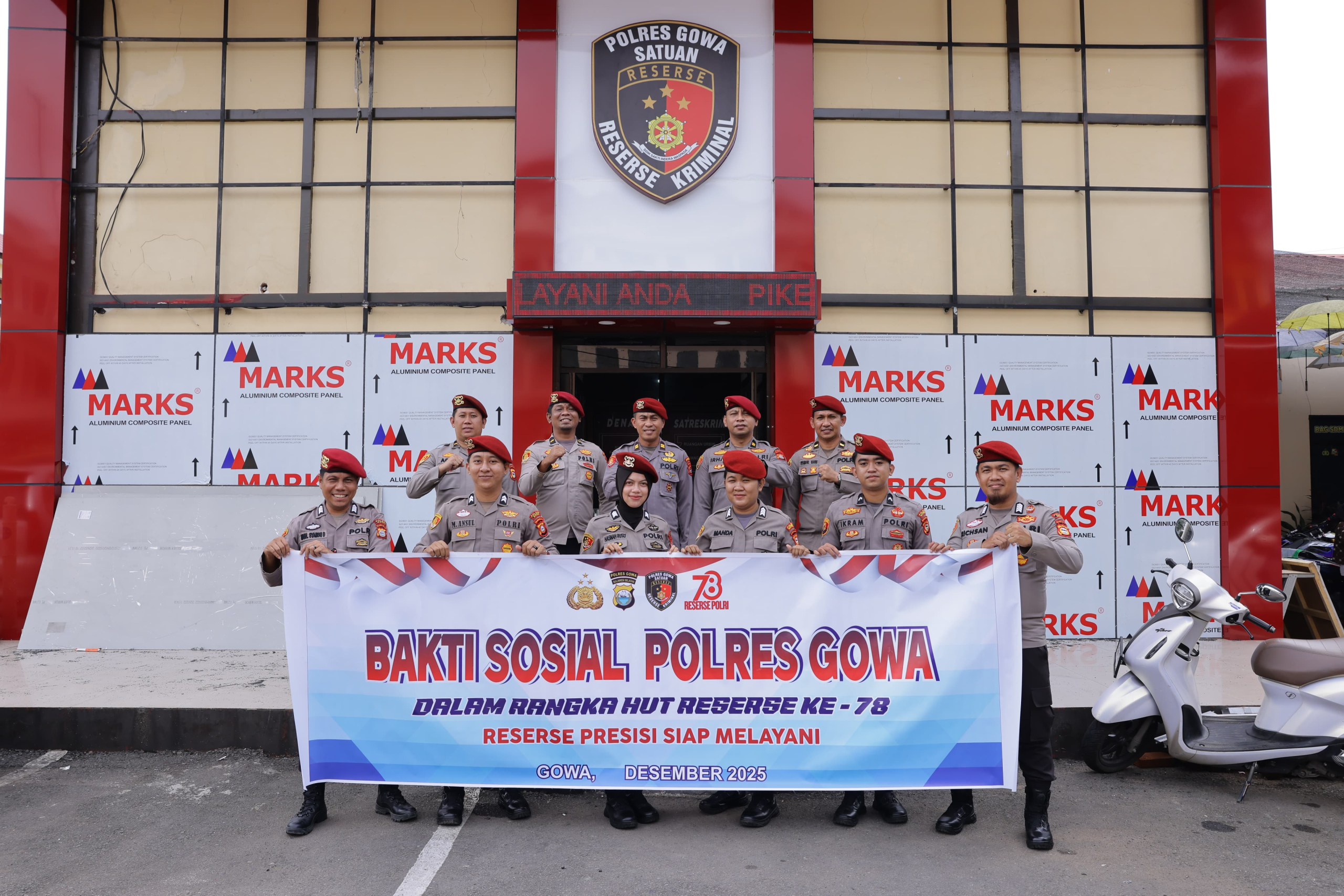 Hari Jadi Reserse ke-78, Satreskrim Polres Gowa Salurkan Sembako kepada Anak Panti dan Warga Kurang Mampu