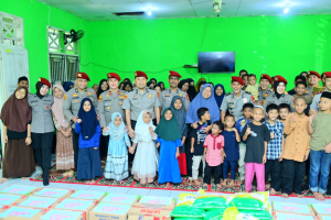 HUT Reserse ke-78, Subdit Tipikor Ditreskrimsus Polda Sulsel Gelar Bakti Sosial di Panti Asuhan