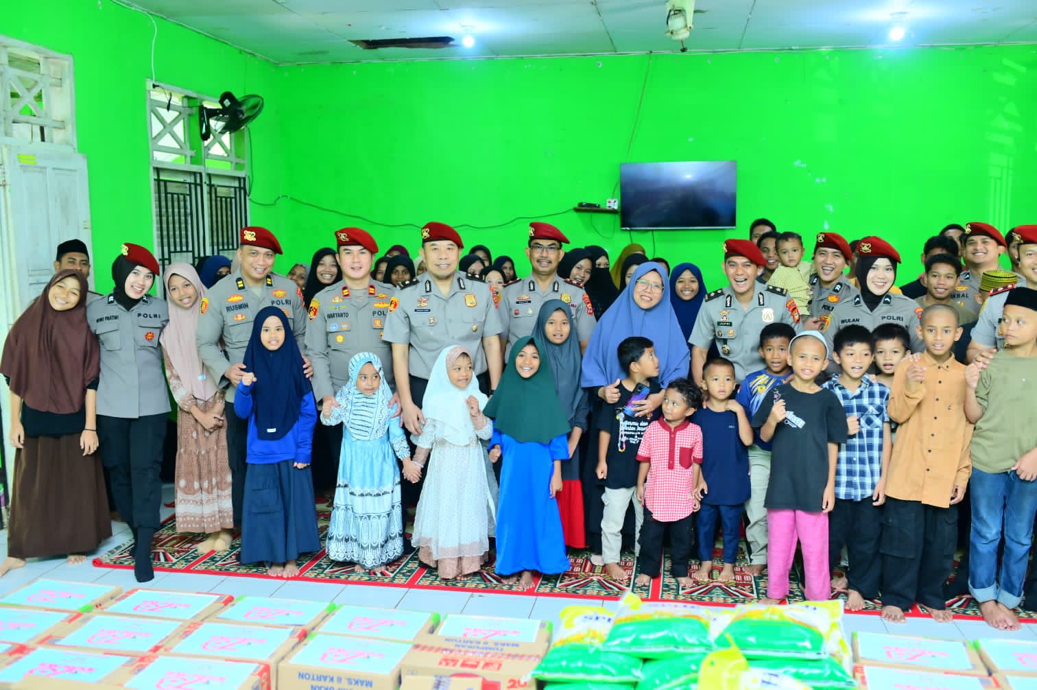 HUT Reserse ke-78, Subdit Tipikor Ditreskrimsus Polda Sulsel Gelar Bakti Sosial di Panti Asuhan