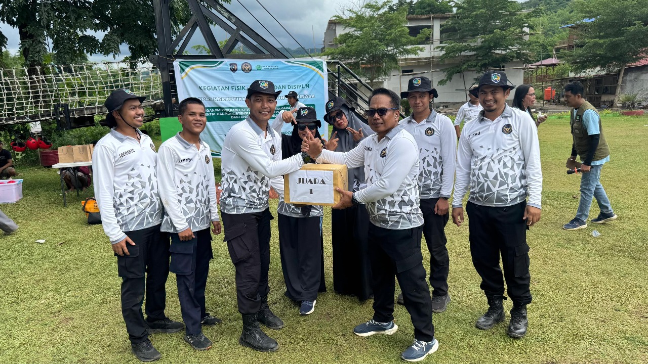 Lapas Narkotika Sungguminasa Gelar Kegiatan Fisik, Mental, dan Disiplin Sekaligus Pisah Sambut Pegawai