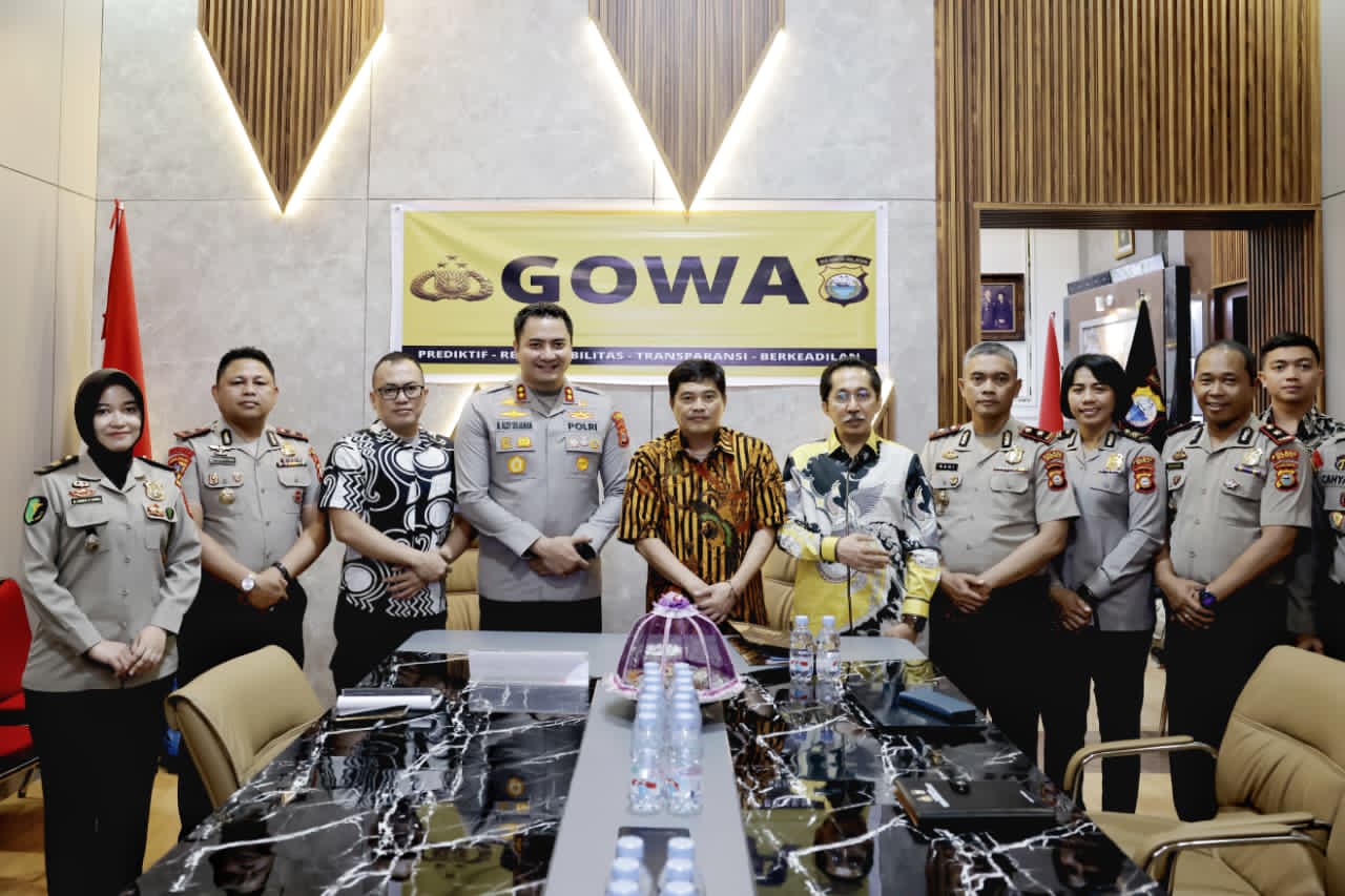 Kapolres Gowa Sambut Tim Peneliti Puslitbang Polri dalam Kajian Transformasi Polri