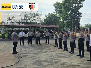 Kapolsek Polut Ajak Personel Tinggalkan Gaya Hidup Hedon, Tekankan Disiplin dan Integritas