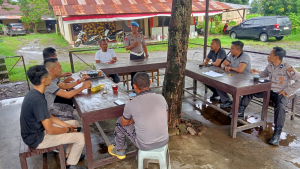 Suasana Santai, Pesan Tegas: Provost Polsek Mapsu Ingatkan Personel Jauhi Gaya Hidup Hedon