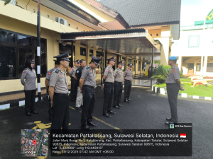 Kasi Propam Polres Takalar Sosialisasikan Aplikasi WBS dan SP4N Lapor kepada Personel Staf