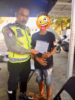 Sat Lantas Polres Takalar Amankan Sopir Pick Up Berknalpot Brong, Tindak Lanjut Keluhan Warga